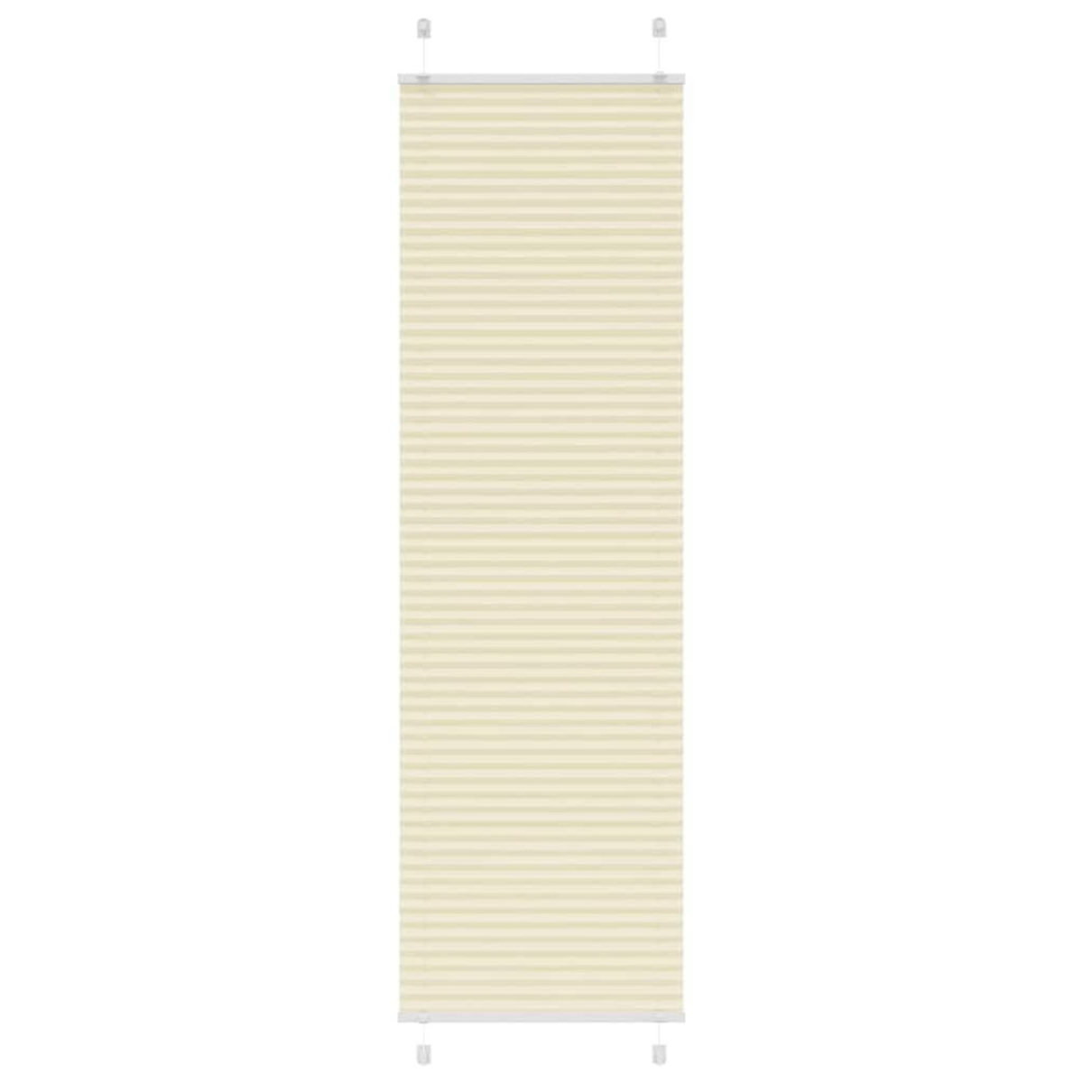 VIDAXL Store plisse creme 65x200 cm largeur du tissu 64,4 cm polyester
