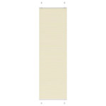 VIDAXL Store plisse creme 65x200 cm largeur du tissu 64,4 cm polyester