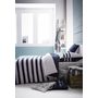 Voir la diapositive 2 : Parure housse de couette coton 57 fils rayures thème marin 