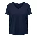  T-shirt Marine Femme Only Carmakoma Tape Top. Coloris disponibles : Bleu