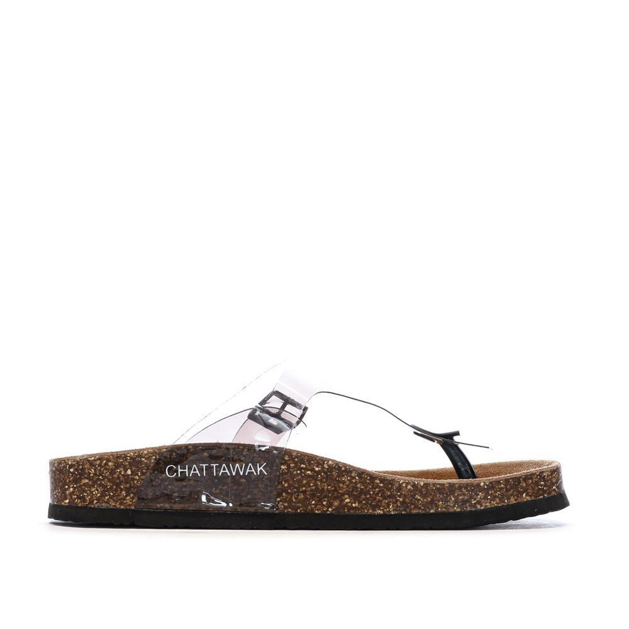 Voir la diapositive 2 : CHATTAWAK Sandales Transparente/Noir  Femme Chattawak Summer