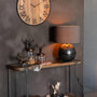 Voir la diapositive 4 : Paris Prix Lampe à Poser en Métal  Bol  78cm Noir