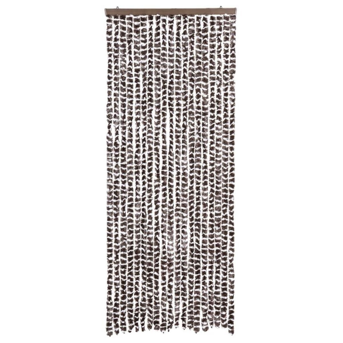 VIDAXL Moustiquaire Marron et blanc 56x185 cm Chenille