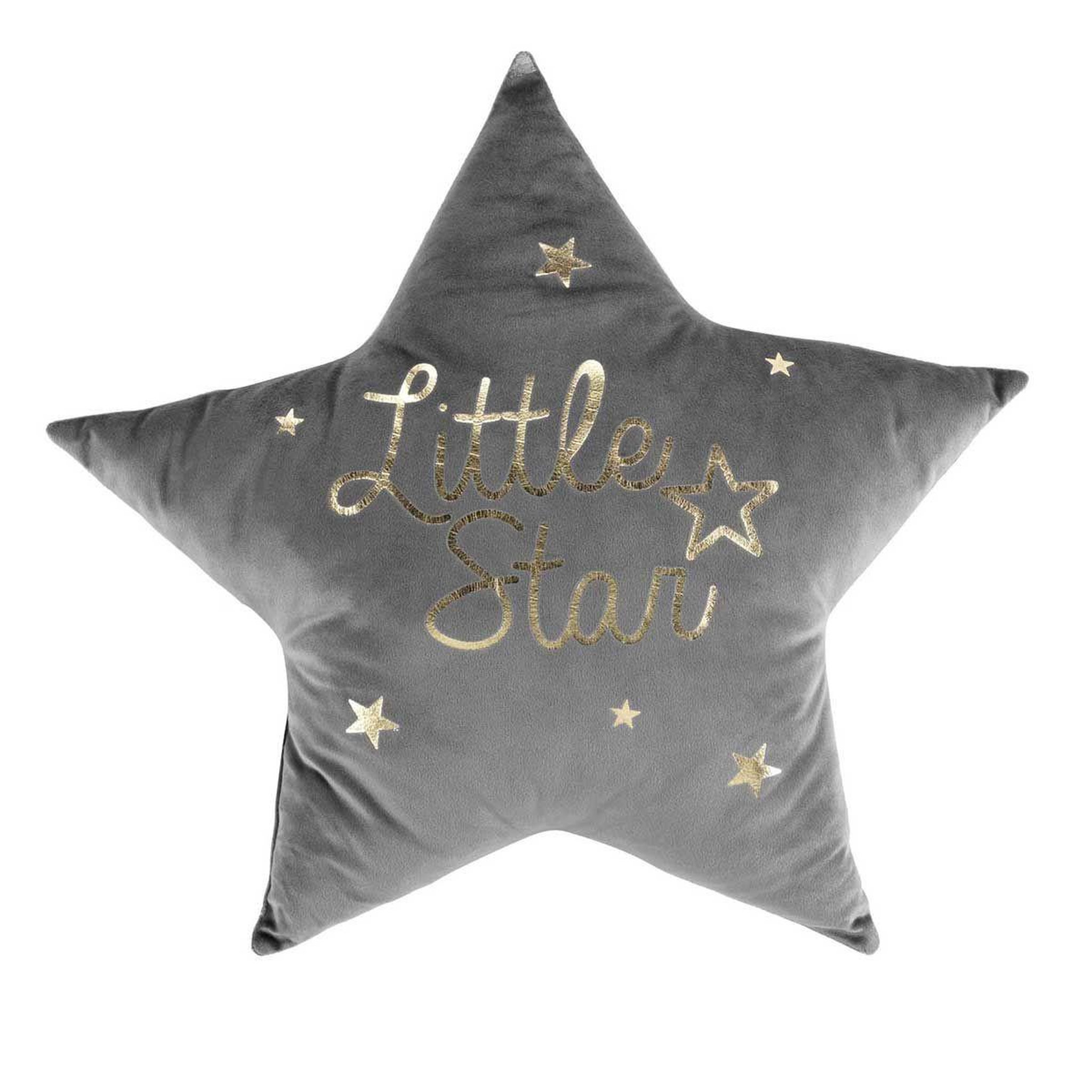 Douceur d'Intérieur Coussin enfant étoile  edelstar  50x50cm gris