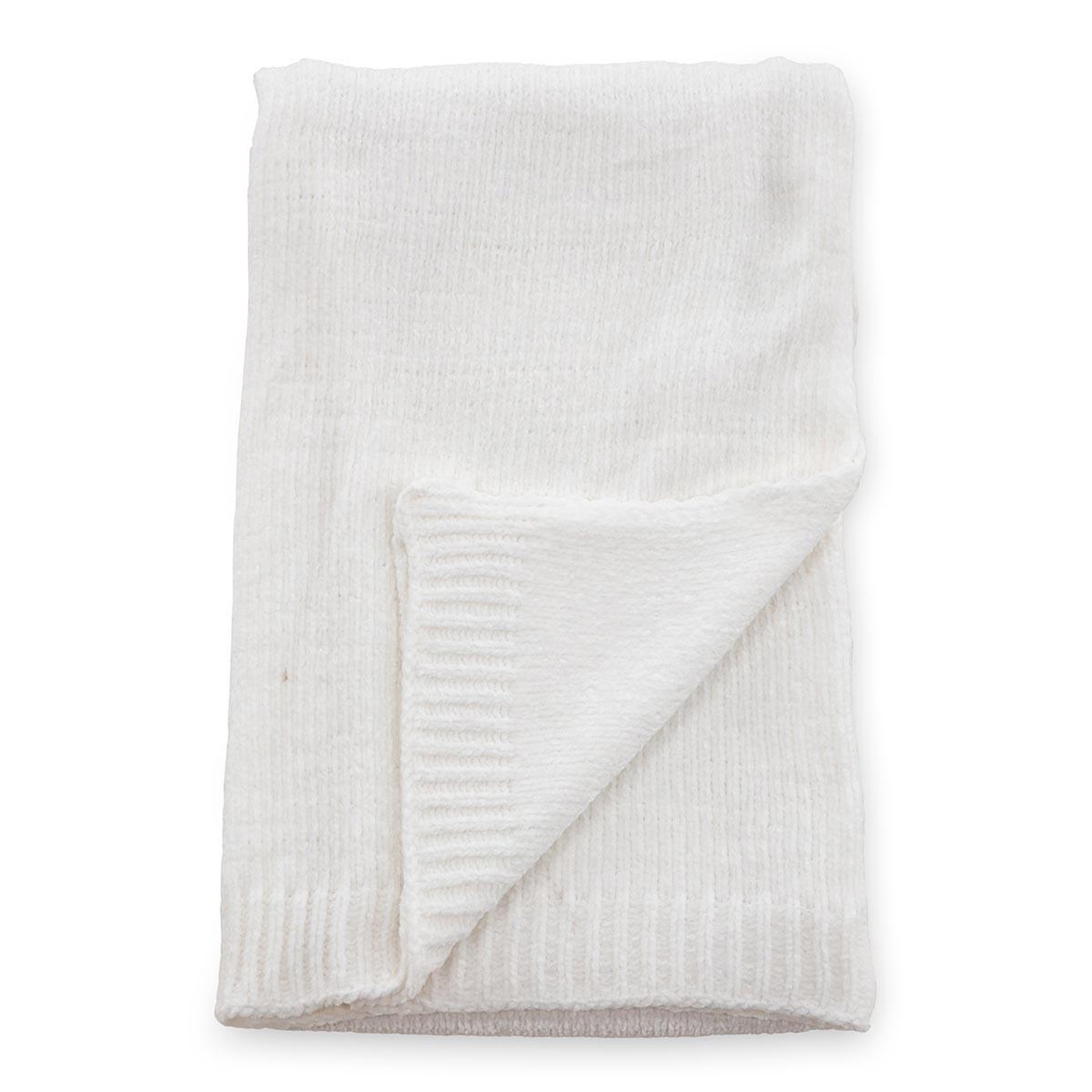 Paris Prix Plaid chenille  ally  130x170cm blanc