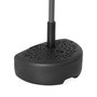 Voir la diapositive 1 : SWEEEK Demi-Pied de parasol plastique – Base remplissable pour demi-parasol. motif feuillage. noir
