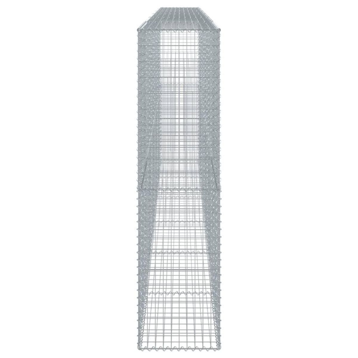 VIDAXL Panier gabion avec couvercle 600x50x200 cm fer galvanise