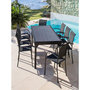 Voir la diapositive 2 : Habitat et Jardin Table de jardin en aluminium extensible  Lagos  - 140/280 x 90 x 76 cm - Noir