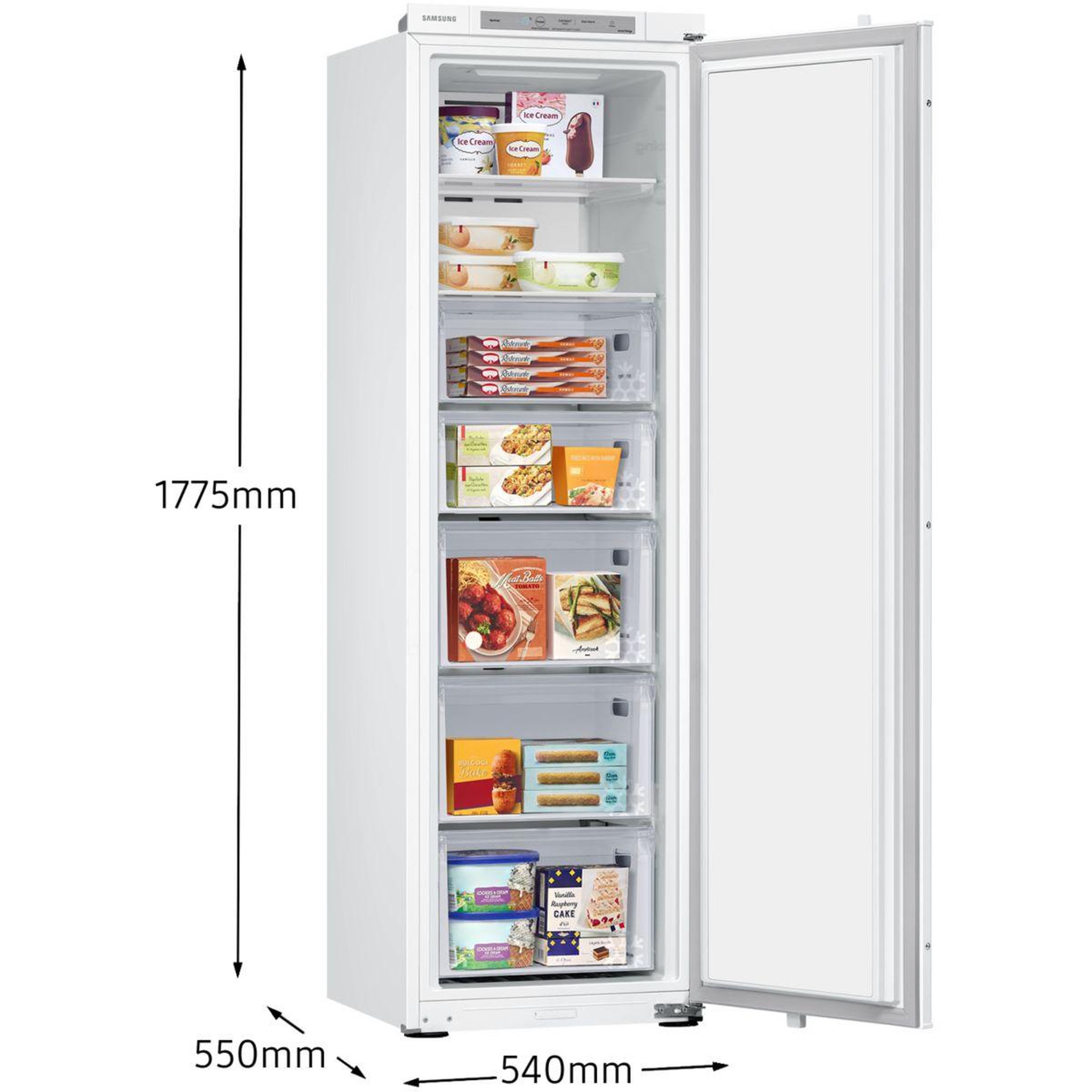 Voir la diapositive 4 : Samsung Congélateur encastrable BRZ22600EWW/EF