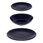 SECRET DE GOURMET Service de Table 18 Pièces  Colorama  26cm Bleu