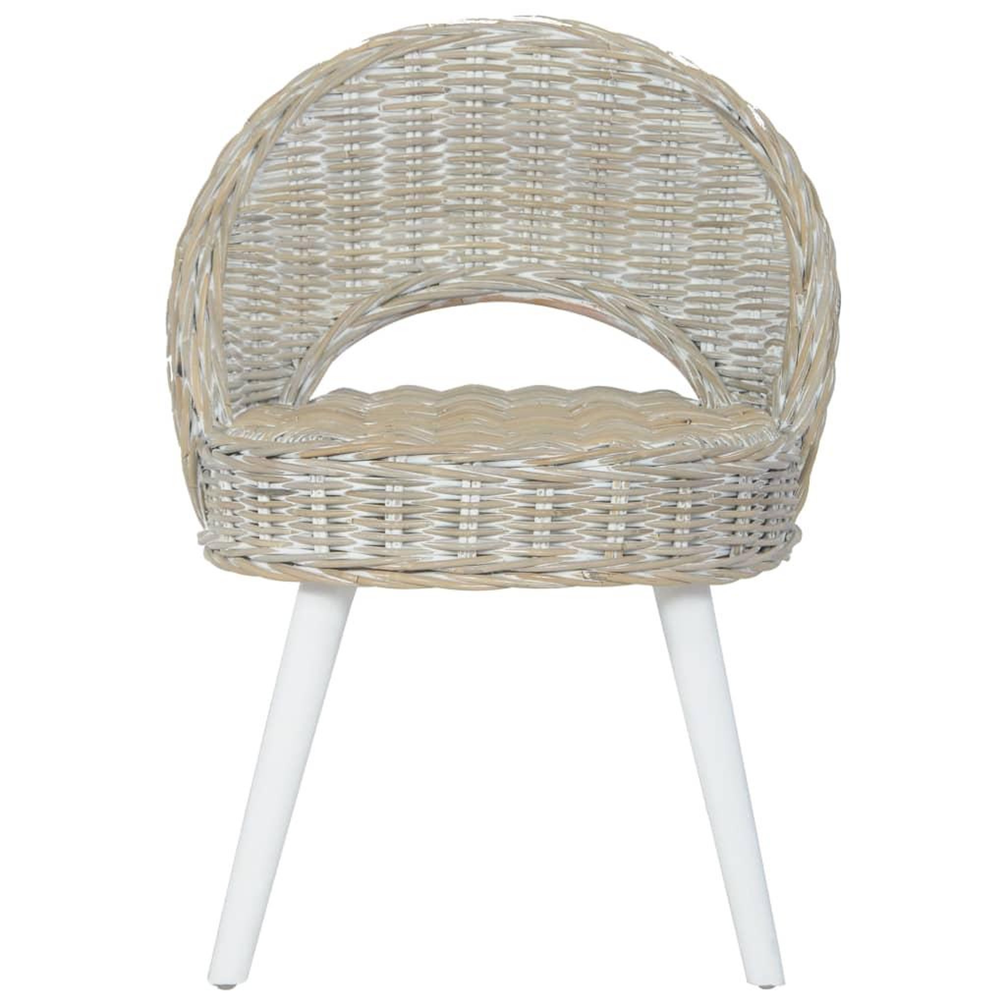 Voir la diapositive 2 : VIDAXL Chaise de canape rotin kubu blanc