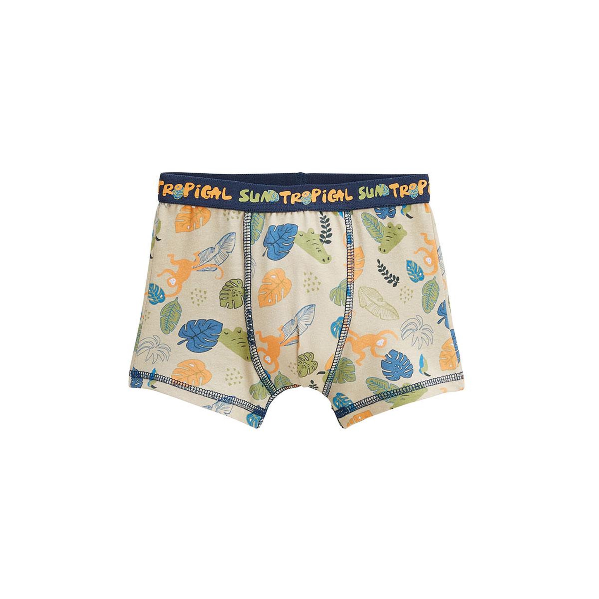 Voir la diapositive 2 : Petit Béguin Lot de 2 boxers garçon Monkey