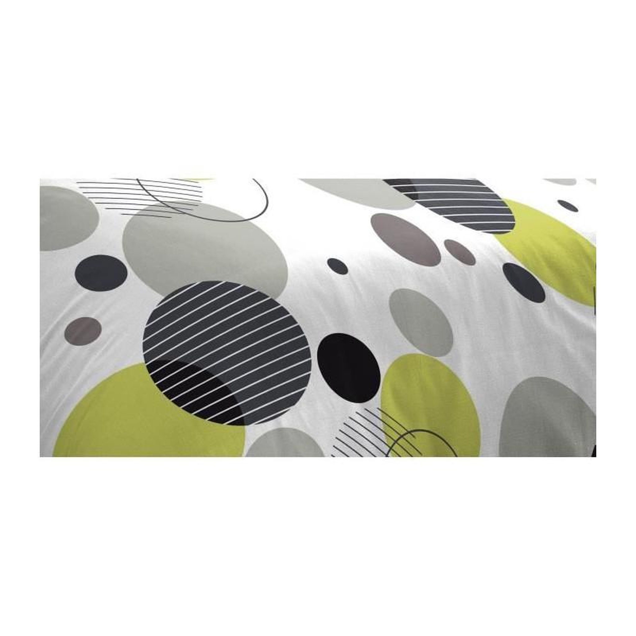 Voir la diapositive 2 : HOME LINGE PASSION Parure de lit microfibre - HOME LINGE PASSION - BULLES DE REVE - Housse 140 x 200 cm + 1 taie d'oreiller 63 x 63 cm - Gris
