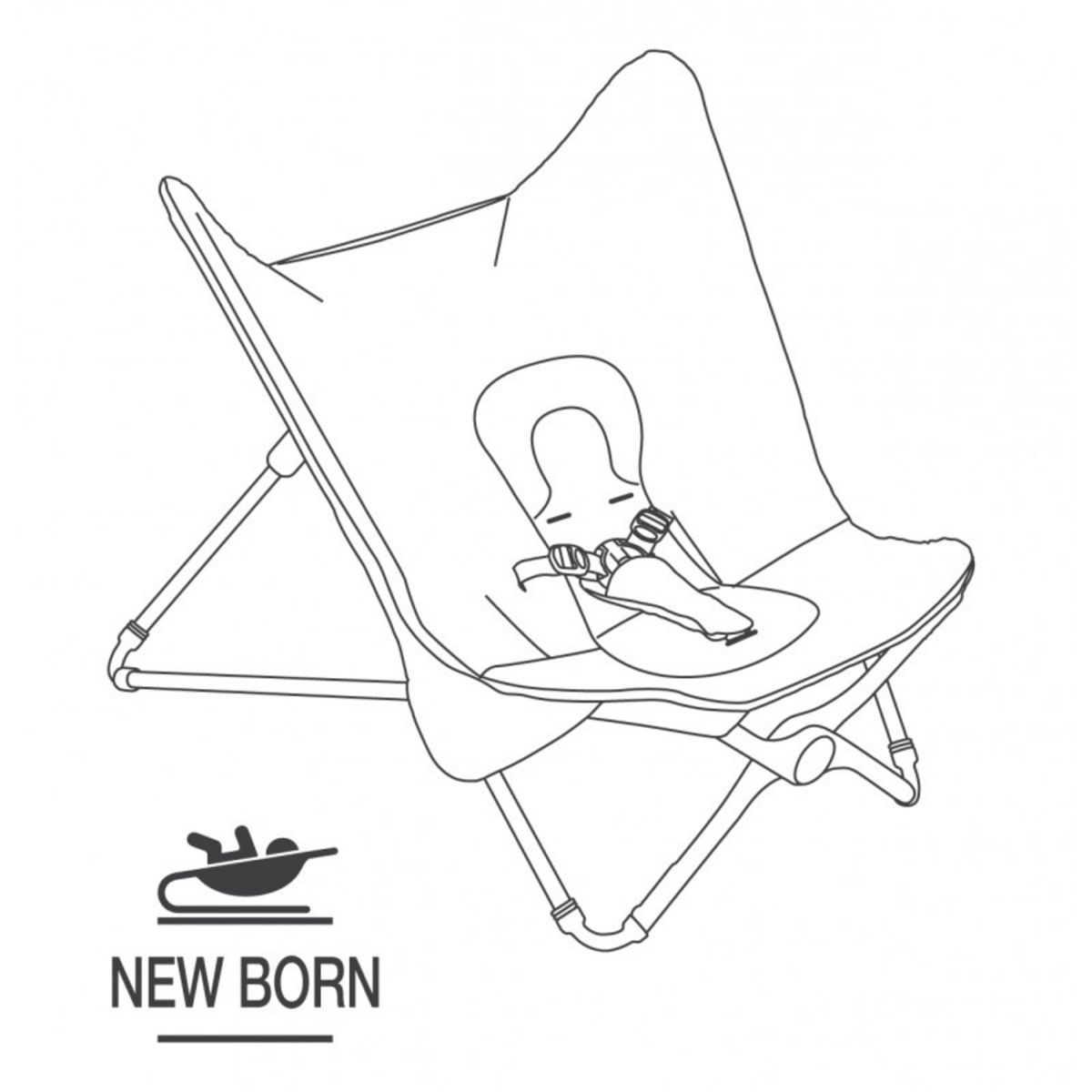 BEABA Transat compact évolutif - Gris