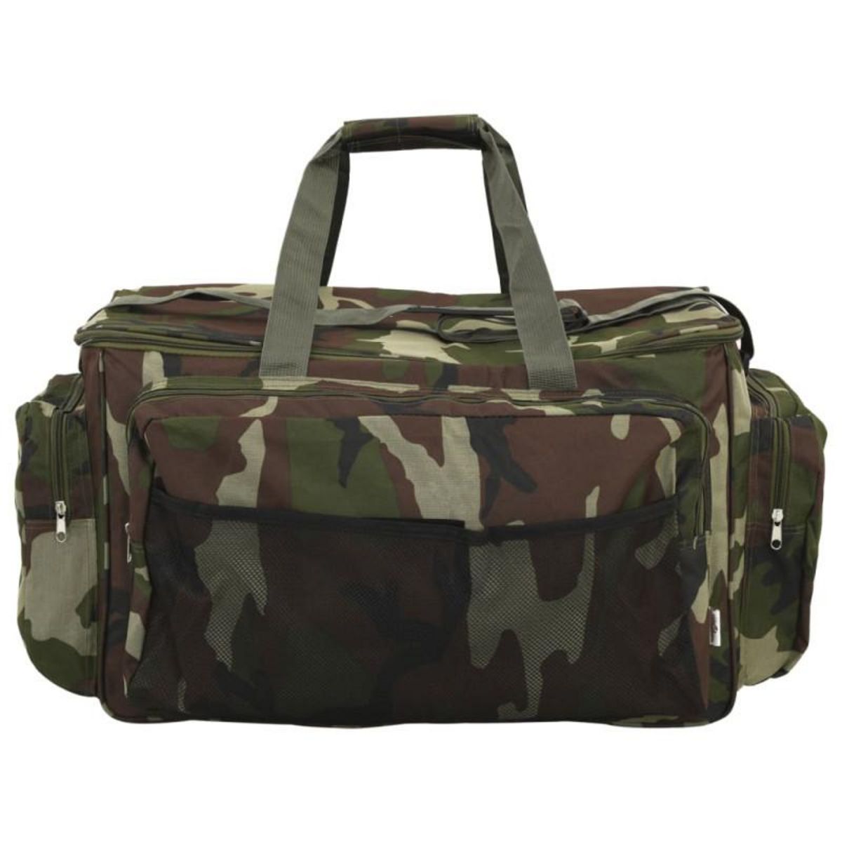 VIDAXL Sac de pêche imperméable vert camouflage tissu oxford
