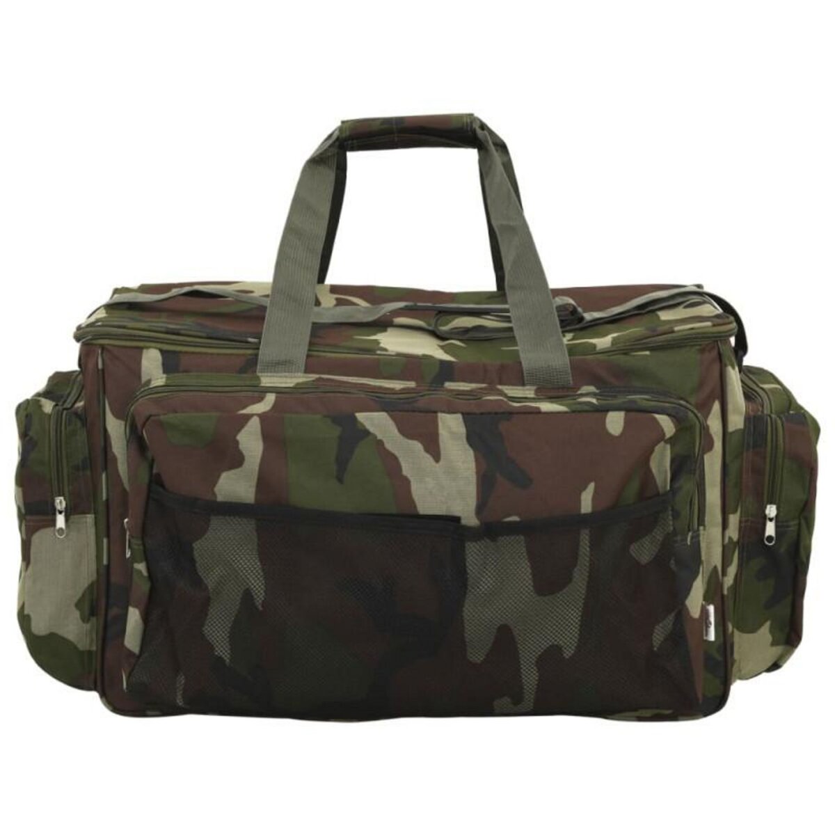 VIDAXL Sac de pêche imperméable vert camouflage tissu oxford