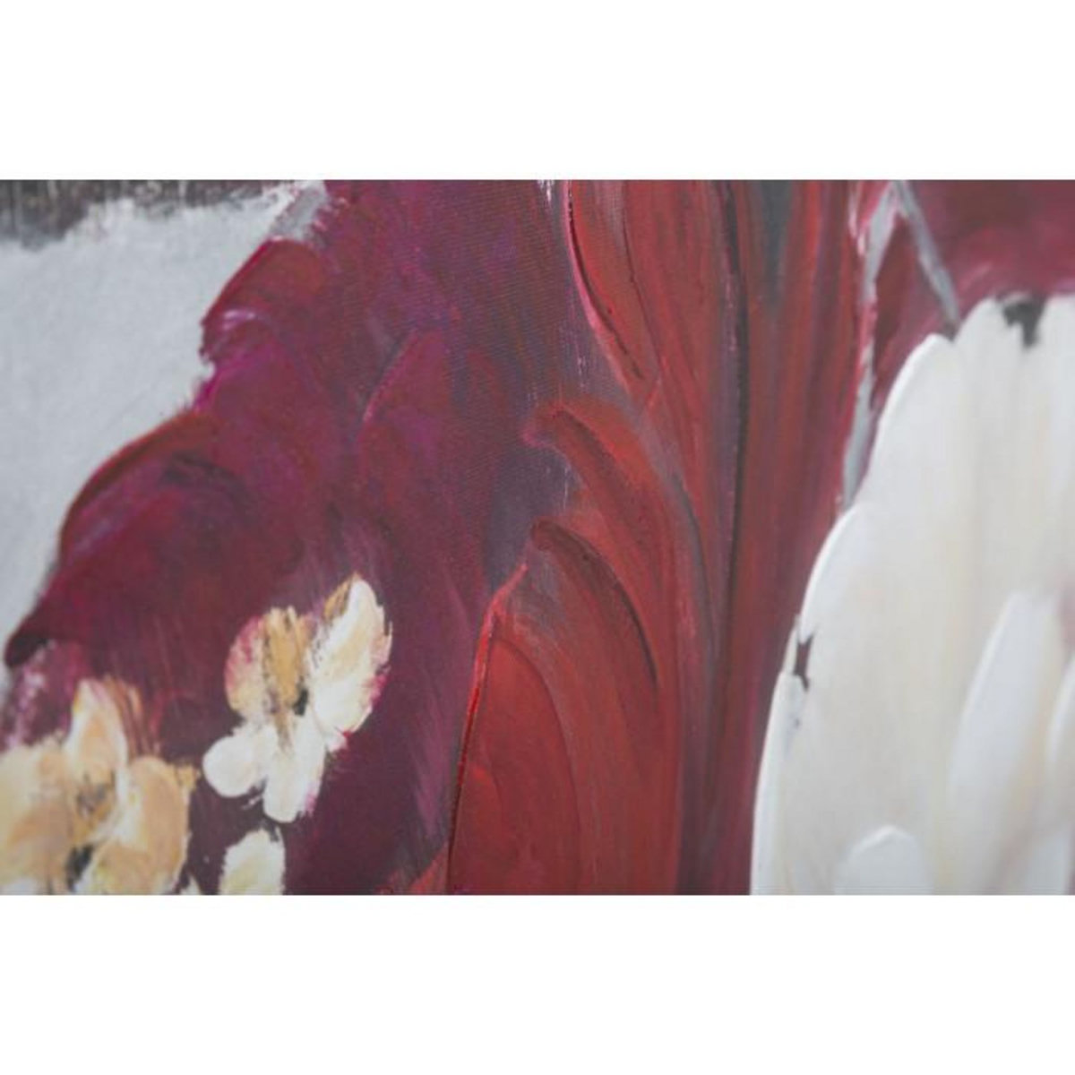 Paris Prix Toile Peinture Déco  Flower Square  90x90cm Multicolore