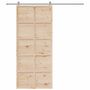 Voir la diapositive 3 : VIDAXL Porte de grange 90x208 cm bois massif de pin