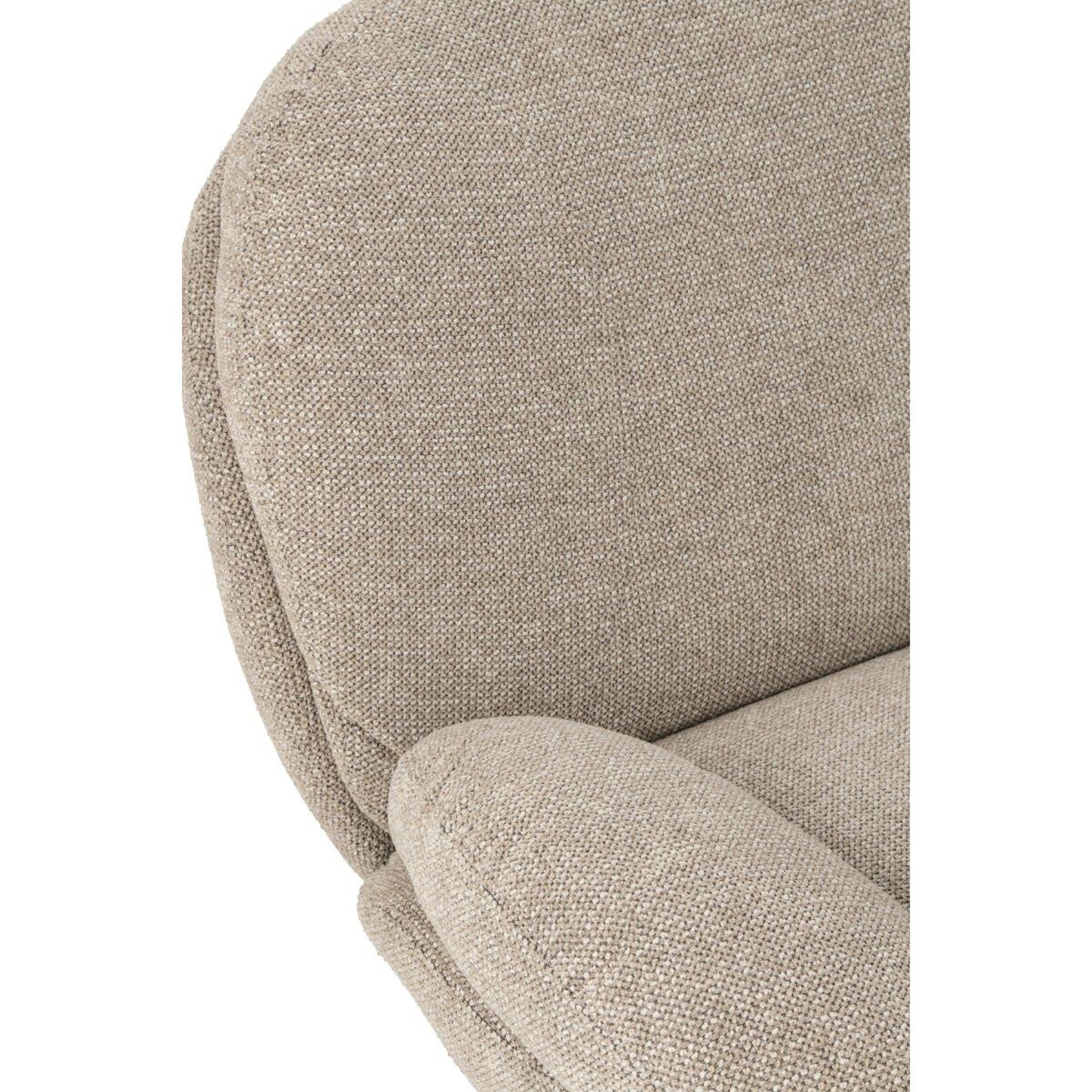 Voir la diapositive 5 : J-LINE Fauteuil avec pouf repose-pieds  helle  88cm beige