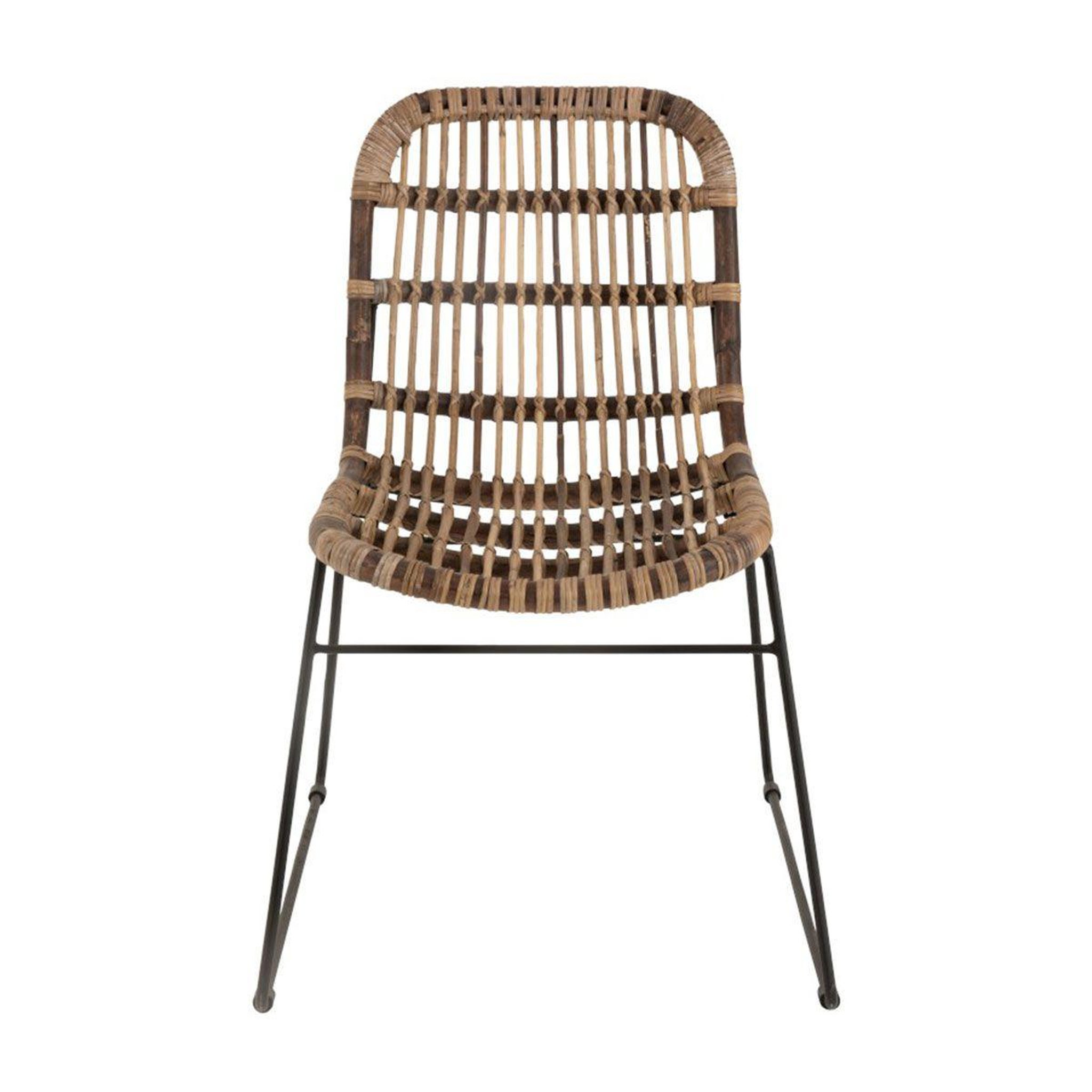 Voir la diapositive 2 : J-LINE Chaise design  billie  85cm naturel