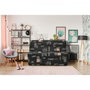 Voir la diapositive 2 : MARKET24 Banquette BZ - Tissu Noir - L143 x P97 x H89 cm - Joe