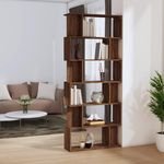 VIDAXL Bibliotheque/Cloison Chene marron 80x24x192cm Bois d'ingenierie
