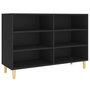 Voir la diapositive 2 : VIDAXL Buffet noir 103,5x35x70 cm bois d'ingenierie