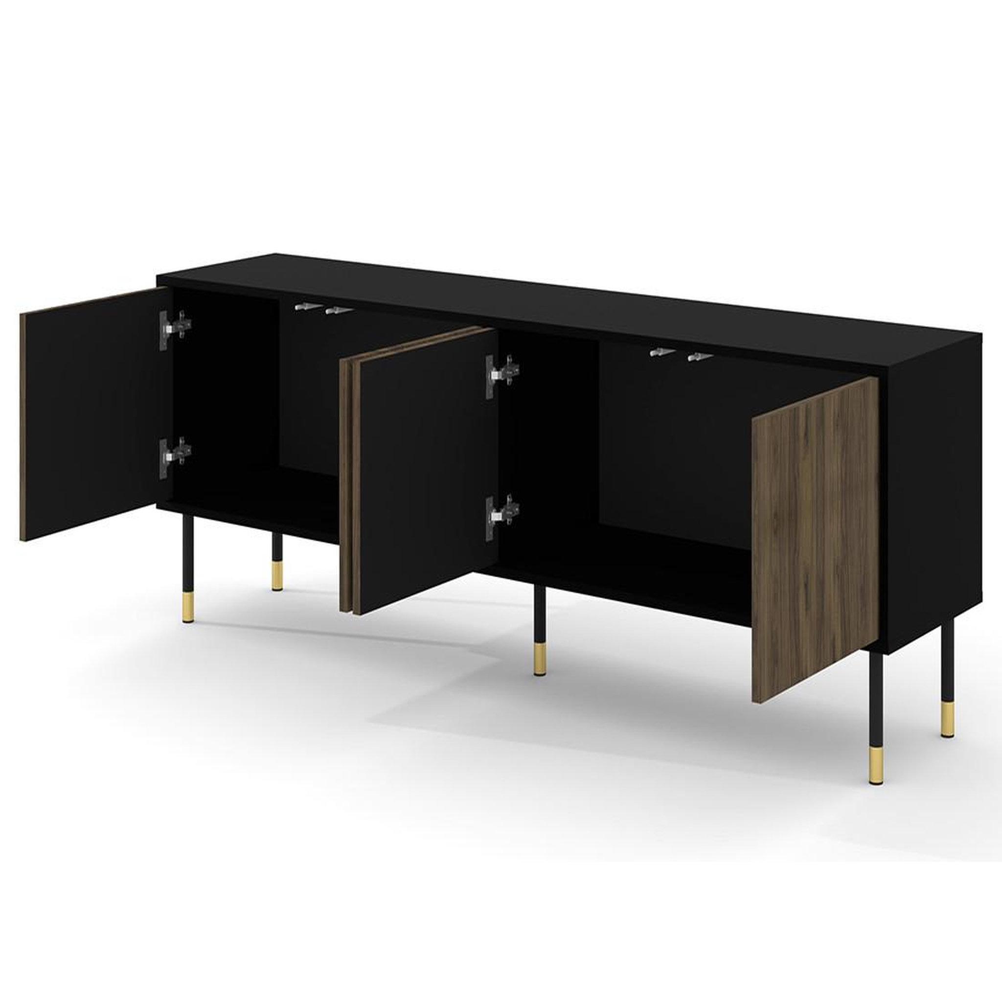 Voir la diapositive 2 : BEST MOBILIER Kirua - meuble tv - 4 portes - 180 cm