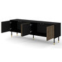 Voir la diapositive 2 : BEST MOBILIER Kirua - meuble tv - 4 portes - 180 cm