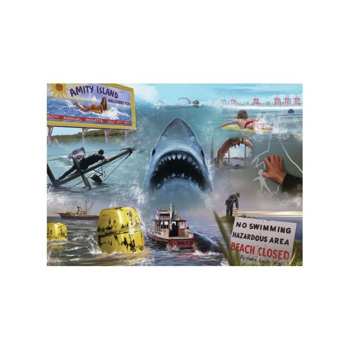 RAVENSBURGER Ravensburger - Jigsaw puzzle Jaws, 1000 pcs. 120002772