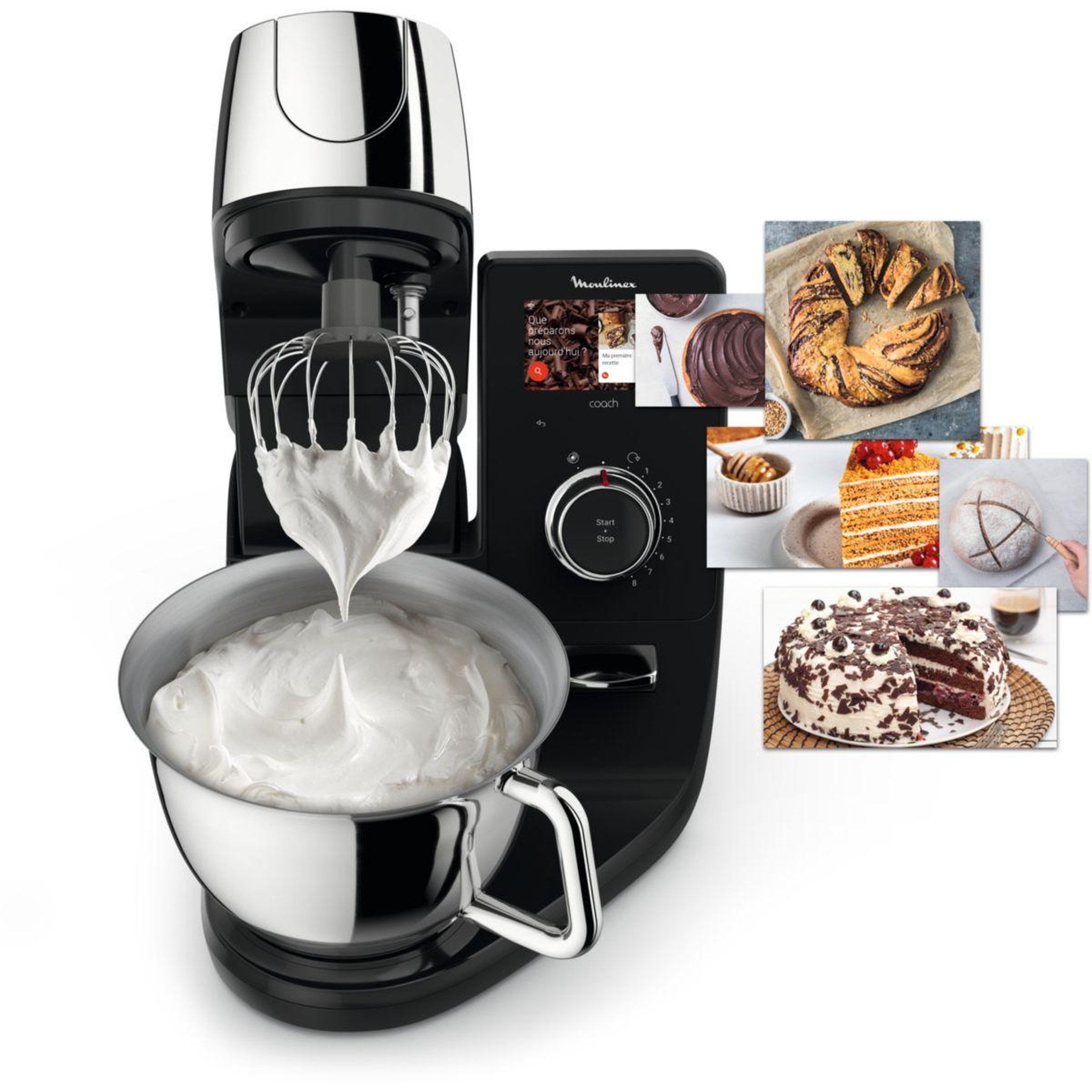 Voir la diapositive 2 : MOULINEX Robot pâtissier QA951810 i-coach touch balance connectée