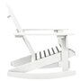 Voir la diapositive 3 : VIDAXL Chaise a bascule de jardin Bois Blanc