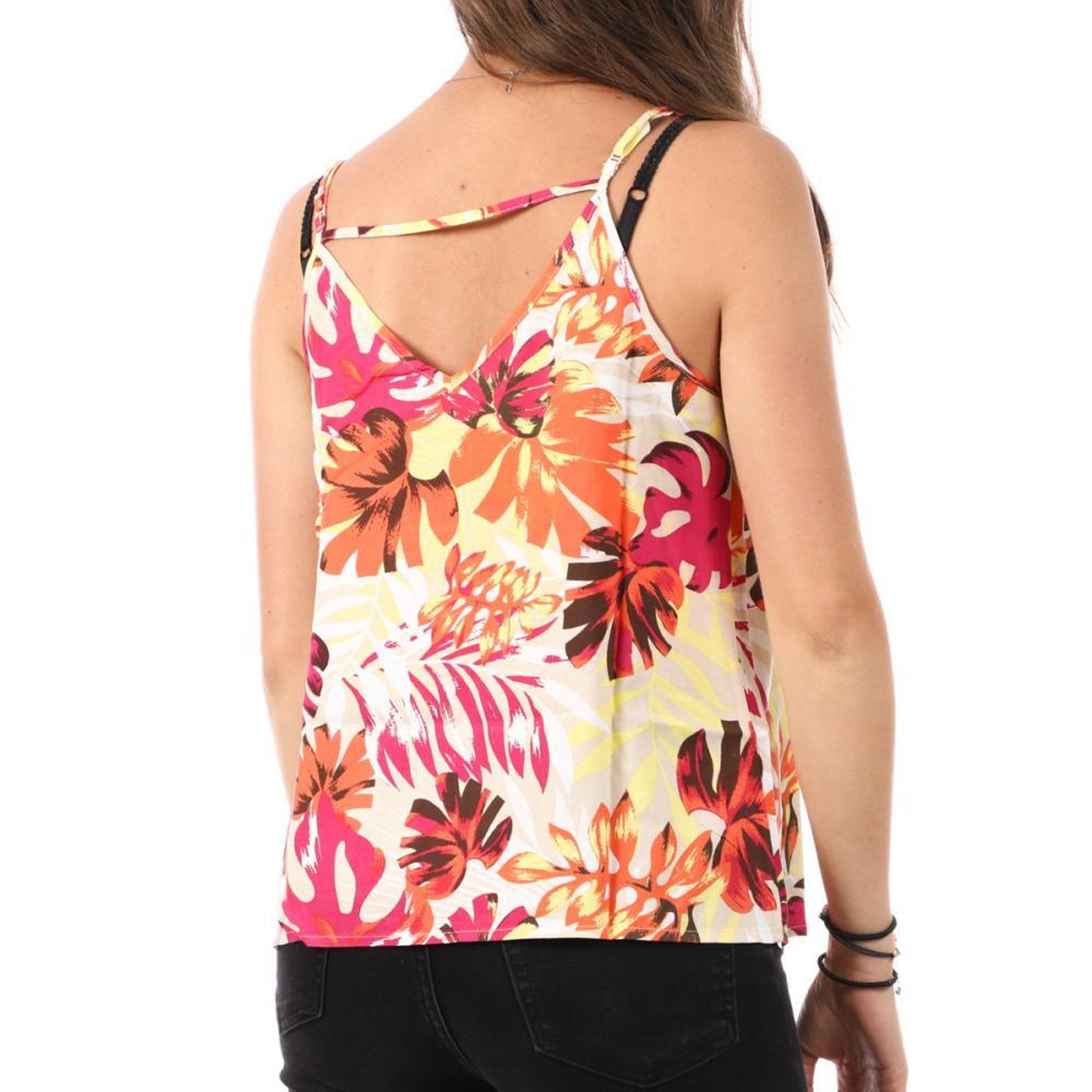Voir la diapositive 2 : Only Top Beige/Orange Femme Only Nova Life Paris