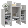 Voir la diapositive 4 : VIDAXL Armoire laterale Gris beton 60x26x60 cm Agglomere