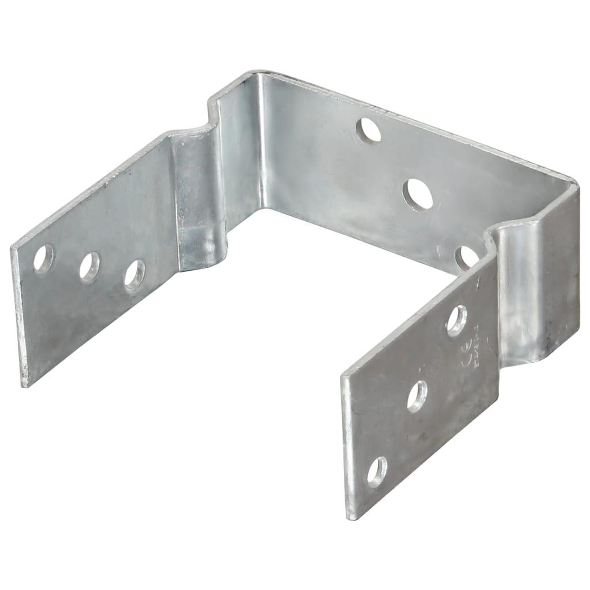 Voir la diapositive 2 : VIDAXL Piquets de cloture 12 pcs argente 14x6x15 cm acier galvanise