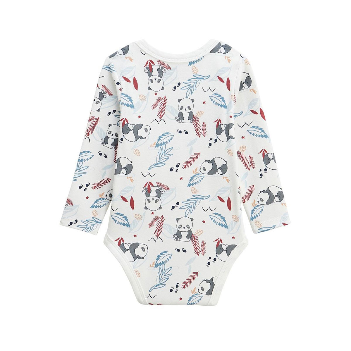 Petit Béguin Lot de 2 bodies bébé manches longues Tao