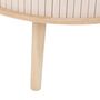 Voir la diapositive 6 : ATMOSPHERA Table basse ronde 2 portes en bois NYOS - Beige