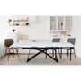 Voir la diapositive 4 : Paris Prix Table de Repas Extensible  Nayla  180-260cm Blanc & Noir