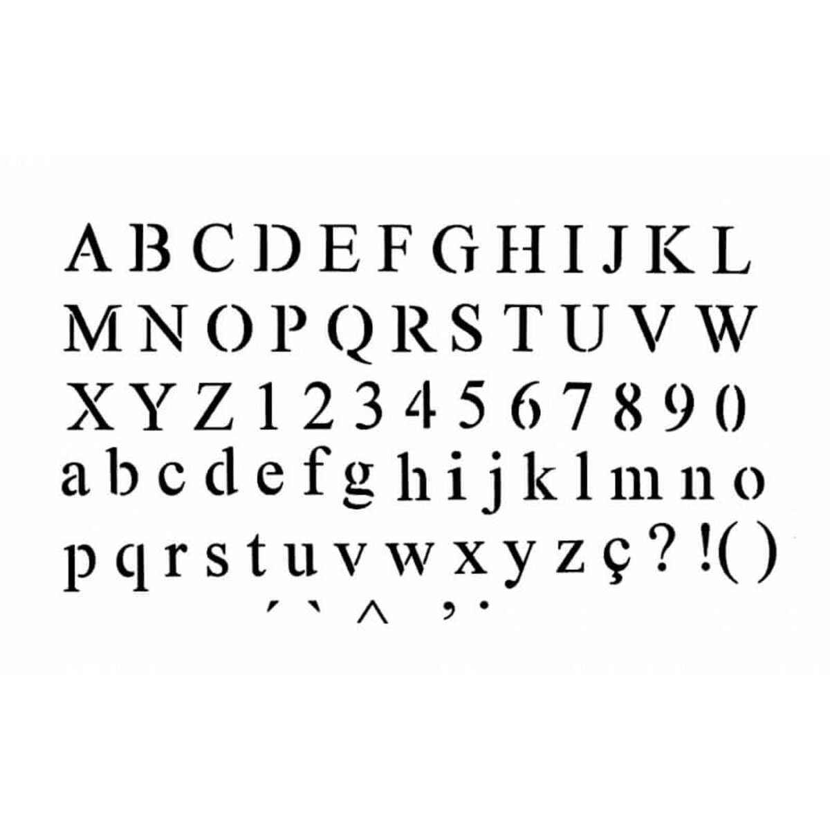 Artémio Pochoir alphabet - 25 x 42 cm