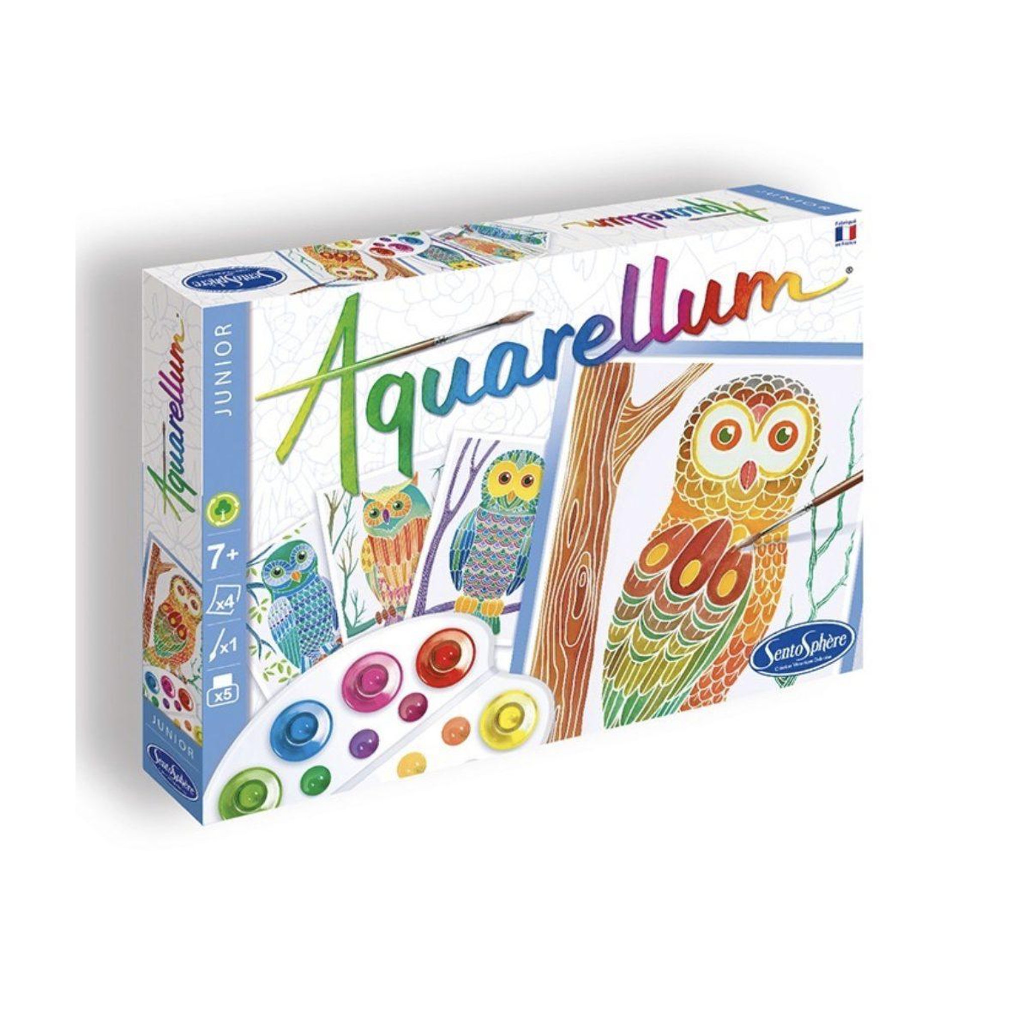 Sentosphere Aquarellum junior hiboux -