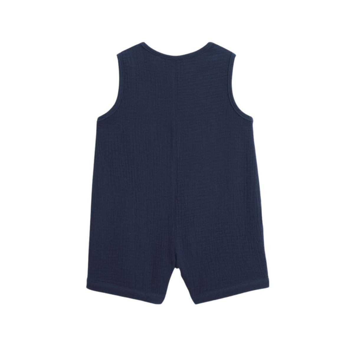 Petit Béguin Combishort bébé en gaze de coton Mexico