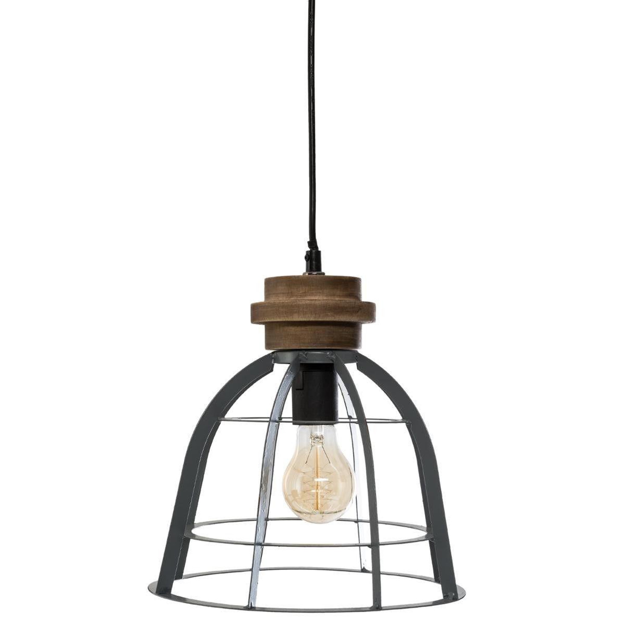 ATMOSPHERA Lampe suspension en métal  derevo  25cm gris