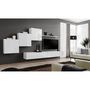 Voir la diapositive 4 : Paris Prix Meuble TV Mural Design  Switch X  330cm Blanc