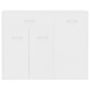 Voir la diapositive 5 : VIDAXL Buffet Blanc 88x30x70 cm Bois d'ingenierie