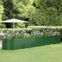 VIDAXL Lit sureleve de jardin Acier enduit de poudre 507x100x68cm Vert