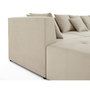 Voir la diapositive 6 : LISA DESIGN Amalfi - canapé modulable panoramique en u - 7 places - en tissu