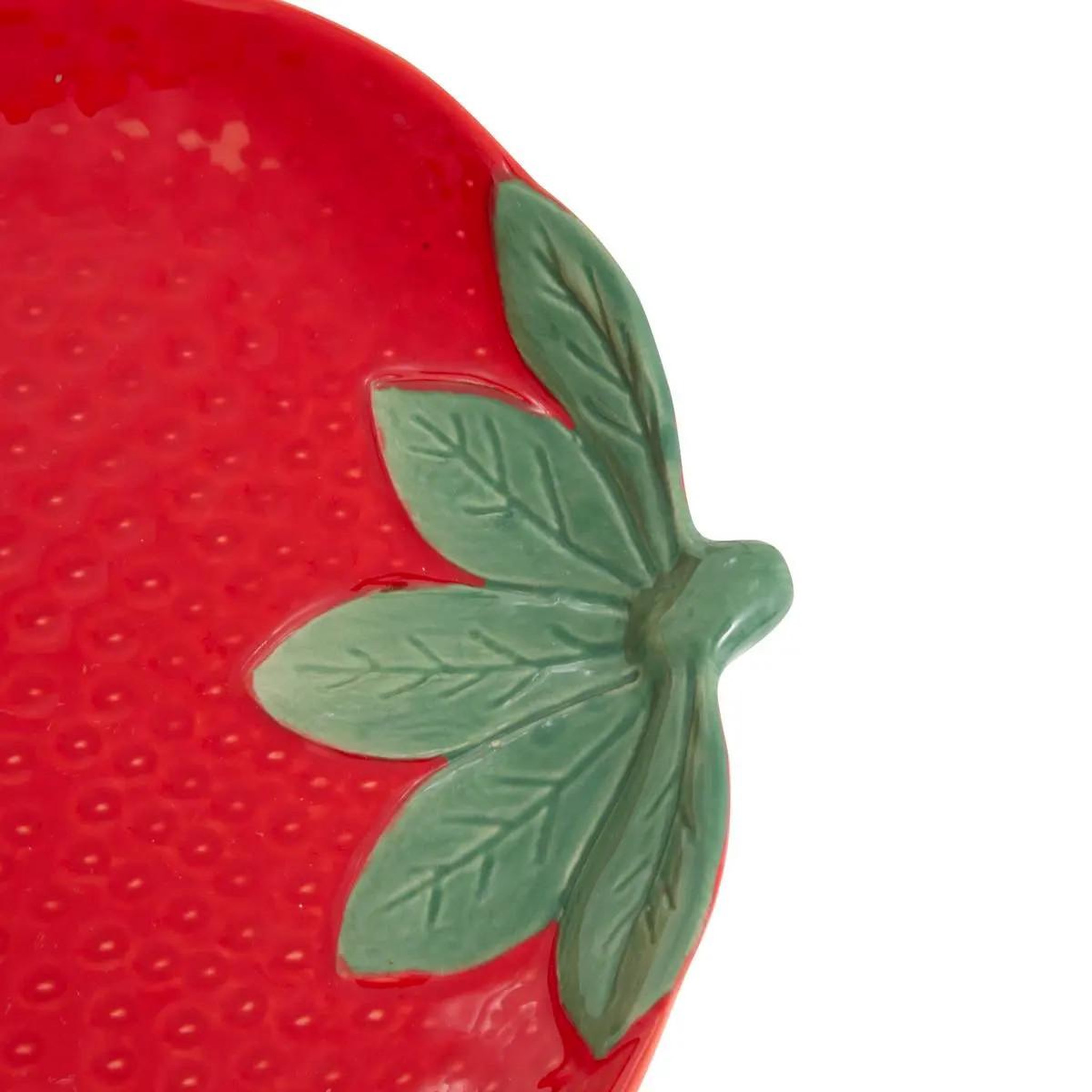 Voir la diapositive 2 : SECRET DE GOURMET Coupelle en dolomite  fraise  31cm rouge