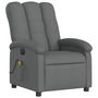 Voir la diapositive 4 : VIDAXL Fauteuil inclinable de massage electrique gris fonce tissu