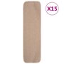 Voir la diapositive 1 : VIDAXL Tapis escalier antiderapants 15 pcs 75x20cm Beige Rectangulaire