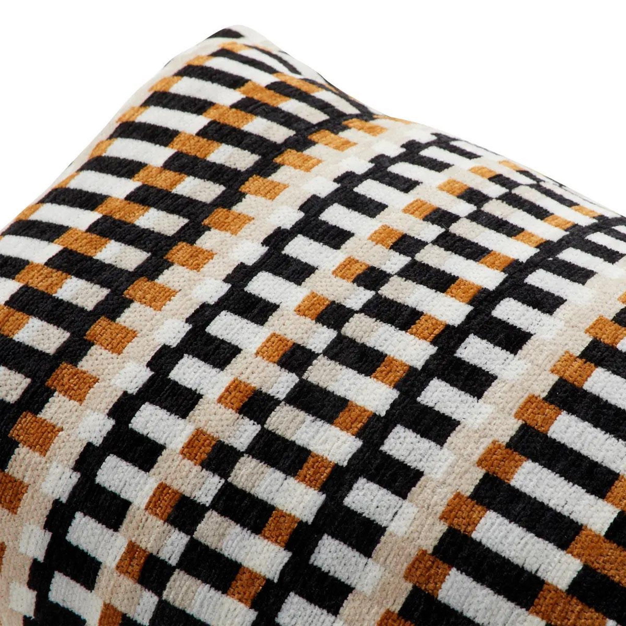 Voir la diapositive 4 : ATMOSPHERA Coussin déco jacquard  disso  30x50cm beige lin